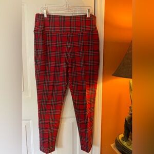 Intro Red Plaid Woman’s Stretch Pants